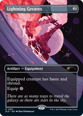 Lightning Greaves (1493) card from Secret Lair Drop Series