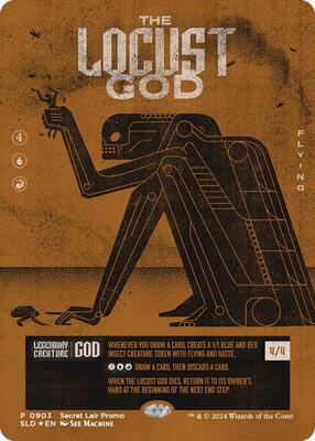 The Locust God card from Secret Lair Drop Series
