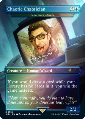 Chaotic Chaotician - Laboratory Maniac (Rainbow Foil) card from Secret Lair Drop Series