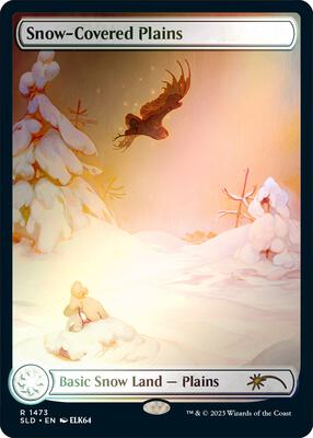 Snow-Covered Plains (1473) (Rainbow Foil) card from Secret Lair Drop Series