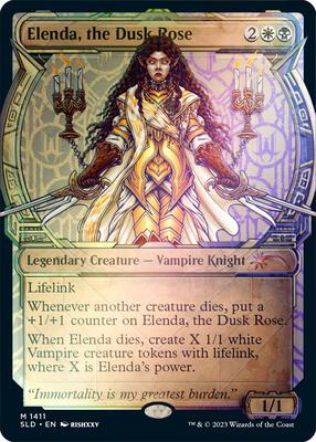 Elenda, the Dusk Rose (Rainbow Foil) card from Secret Lair Drop Series