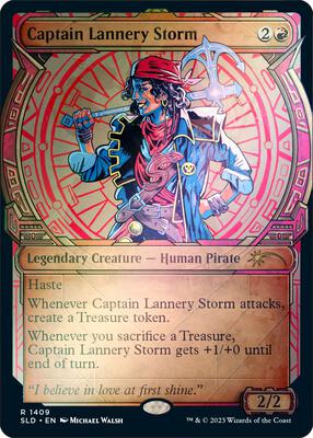 Captain Lannery Storm (Rainbow Foil) card from Secret Lair Drop Series