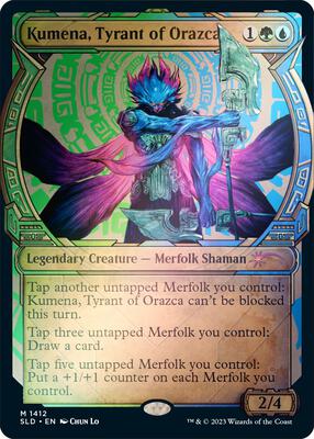 Kumena, Tyrant of Orazca (Rainbow Foil) card from Secret Lair Drop Series