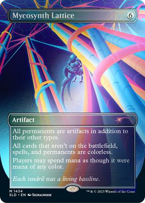 Mycosynth Lattice (Rainbow Foil) card from Secret Lair Drop Series