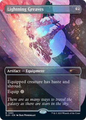 Lightning Greaves (1493) (Galaxy Foil) card from Secret Lair Drop Series