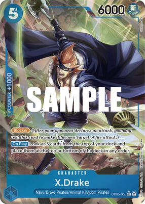 X.Drake (Alternate Art) card from Awakening of the New Era