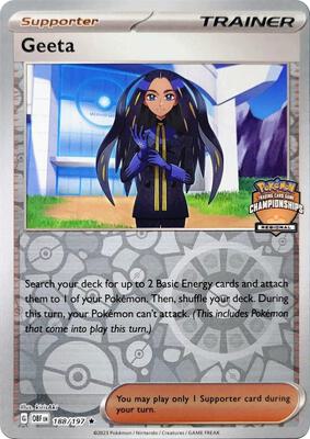 Geeta - 188/197 (Regional Championships) card from League & Championship Cards