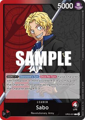 Sabo (001) card from Awakening of the New Era