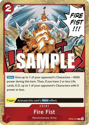 Fire Fist card from Awakening of the New Era