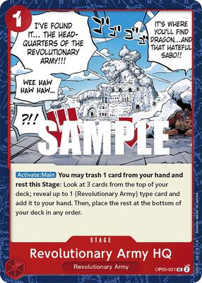 Revolutionary Army HQ card from Awakening of the New Era
