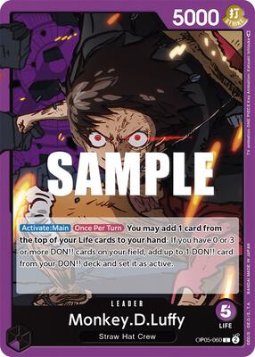 Monkey.D.Luffy (060) card from Awakening of the New Era