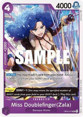 Miss Doublefinger(Zala) card from Awakening of the New Era
