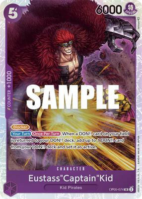 Eustass"Captain"Kid card from Awakening of the New Era