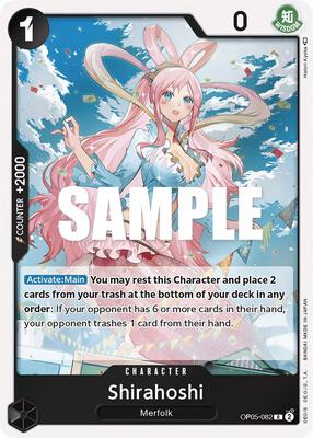 Shirahoshi card from Awakening of the New Era