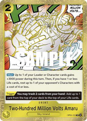 Two-Hundred Million Volts Amaru card from Awakening of the New Era