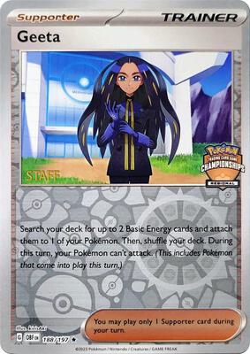 Geeta - 188/197 (Regional Championships) [Staff] card from League & Championship Cards