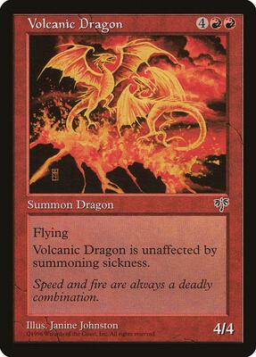 Volcanic Dragon card from Mirage