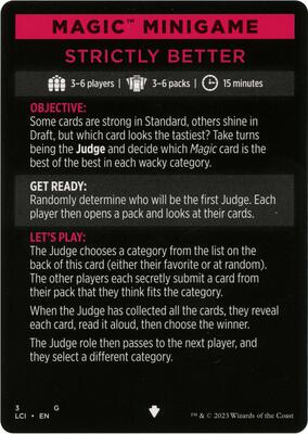 Magic Minigame: Strictly Better card from The Lost Caverns of Ixalan