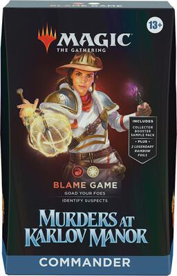 Murders at Karlov Manor Commander Deck - Blame Game card from Commander: Murders at Karlov Manor