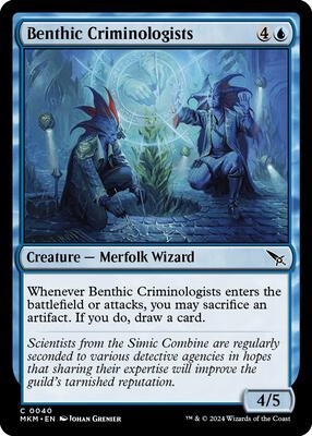 Benthic Criminologists card from Murders at Karlov Manor