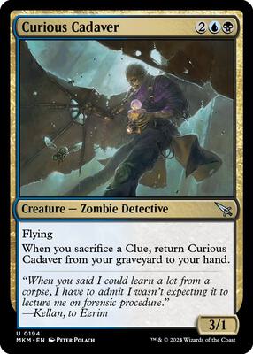 Curious Cadaver card from Murders at Karlov Manor