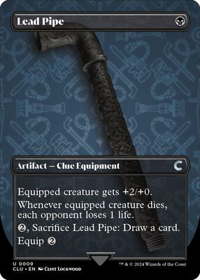 Lead Pipe (Borderless) card from Ravnica: Clue Edition