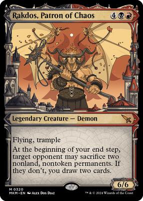 Rakdos, Patron of Chaos (Showcase) (0320) card from Murders at Karlov Manor