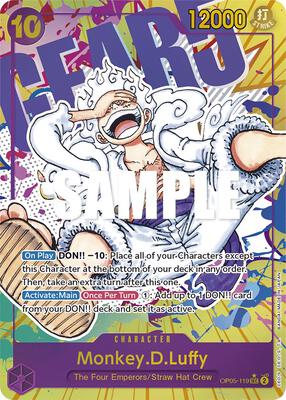 Monkey.D.Luffy (119) (Alternate Art) card from Awakening of the New Era