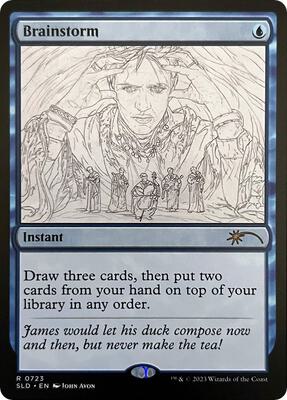 Brainstorm (0723) (Sketch Showcase) card from Secret Lair Drop Series