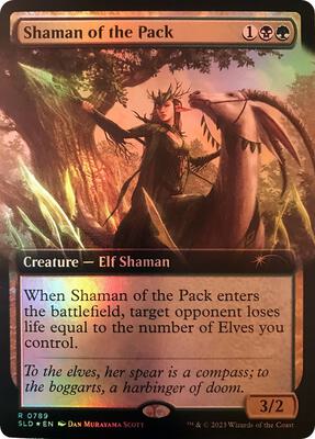 Shaman of the Pack (Extended Art) card from Secret Lair Drop Series