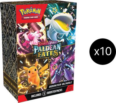 Paldean Fates Booster Bundle Display card from SV: Paldean Fates