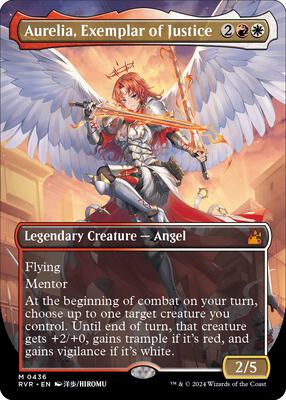 Aurelia, Exemplar of Justice (Anime Borderless) card from Ravnica Remastered
