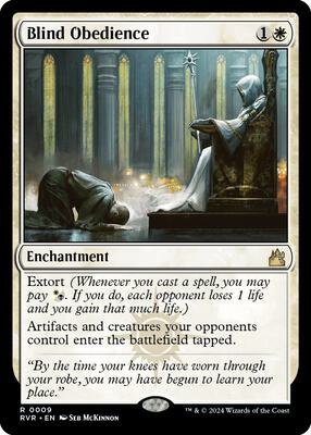 Blind Obedience card from Ravnica Remastered