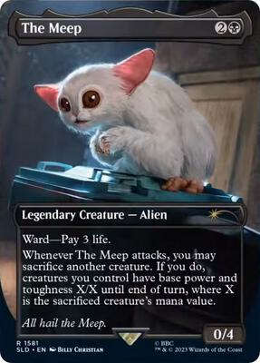The Meep card from Secret Lair Drop Series