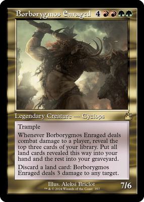 Borborygmos Enraged (Retro Frame) card from Ravnica Remastered