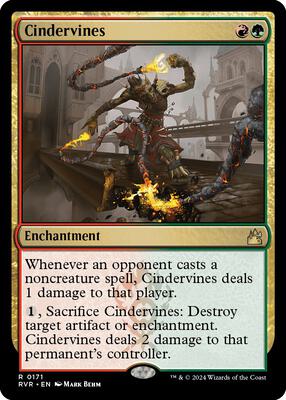 Cindervines card from Ravnica Remastered