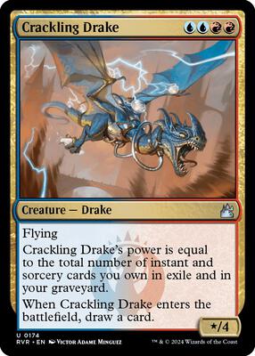 Crackling Drake card from Ravnica Remastered