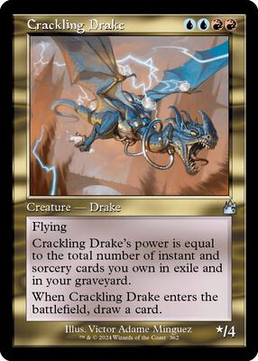 Crackling Drake (Retro Frame) card from Ravnica Remastered