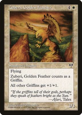 Zuberi, Golden Feather card from Mirage