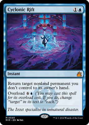 Cyclonic Rift card from Ravnica Remastered