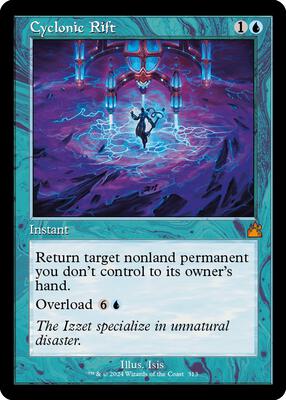 Cyclonic Rift (Retro Frame) card from Ravnica Remastered