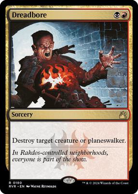 Dreadbore card from Ravnica Remastered