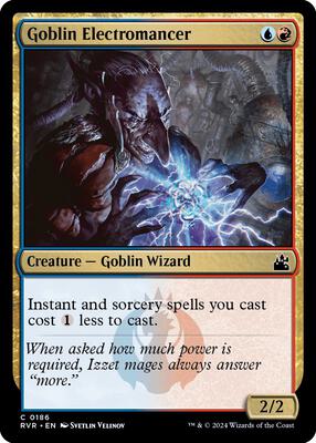 Goblin Electromancer card from Ravnica Remastered