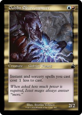 Goblin Electromancer (Retro Frame) card from Ravnica Remastered