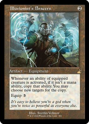 Illusionist's Bracers (Retro Frame) card from Ravnica Remastered