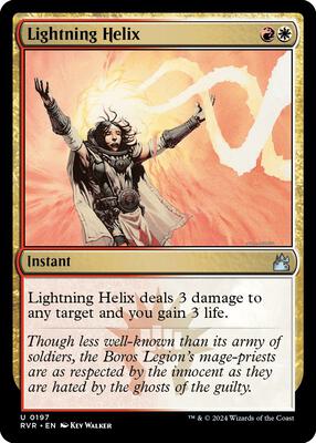Lightning Helix card from Ravnica Remastered