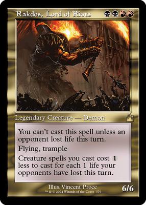Rakdos, Lord of Riots (Retro Frame) card from Ravnica Remastered