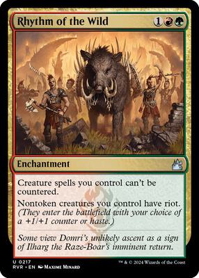 Rhythm of the Wild card from Ravnica Remastered