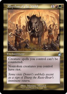 Rhythm of the Wild (Retro Frame) card from Ravnica Remastered