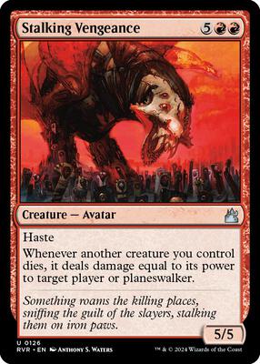 Stalking Vengeance card from Ravnica Remastered